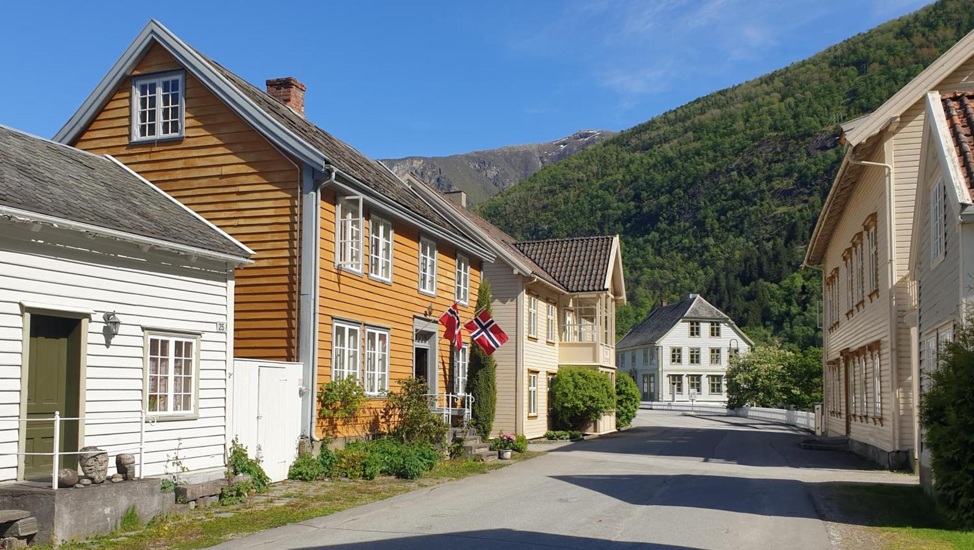 Kvammehuset Pa Gamle Laerdalsoyri Villa Exterior photo
